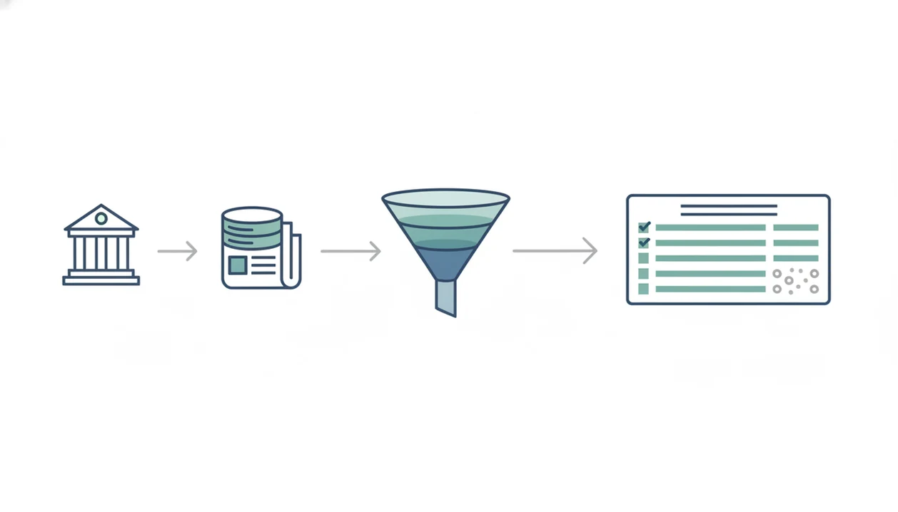 An illustration shows aviation sources flowing through verification into a structured database record.
